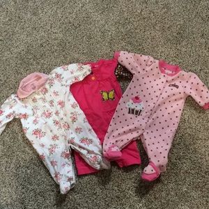 Carter’s girl one piece bundle of 3